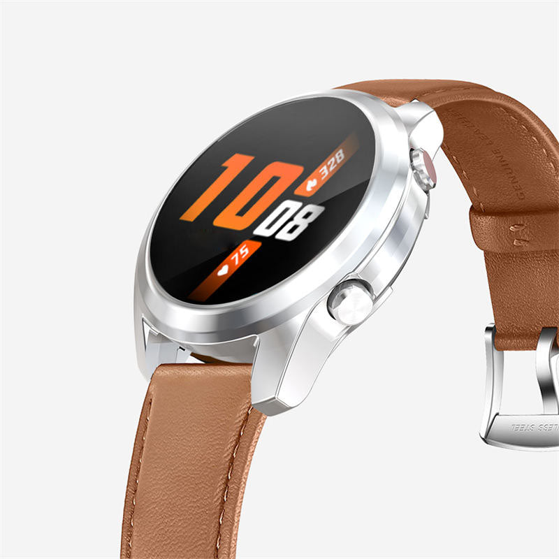 TPU Screen Protector Case For Huawei Watch GT2 42mm&46mm with HD Tempered Glass-Silver