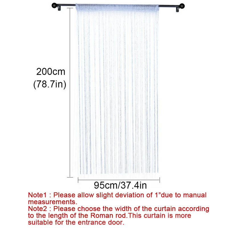 Home Decor Sequin Curtain for Doorway 37x79 inch Hanging-Blue