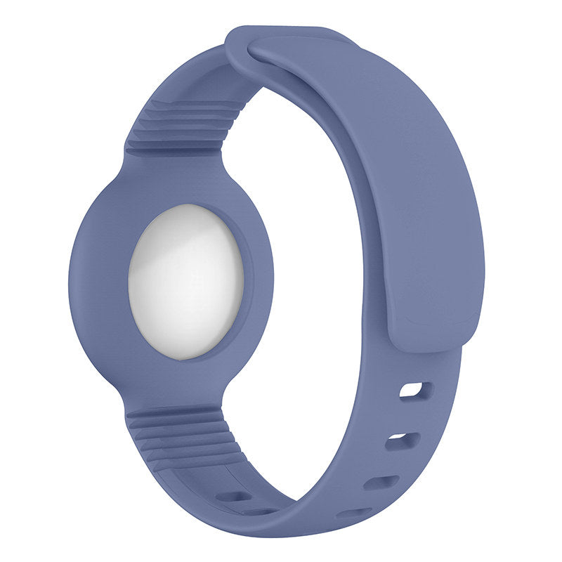 Apple Airtags Watch Strap Silicone Protective Sleeve-Lavender