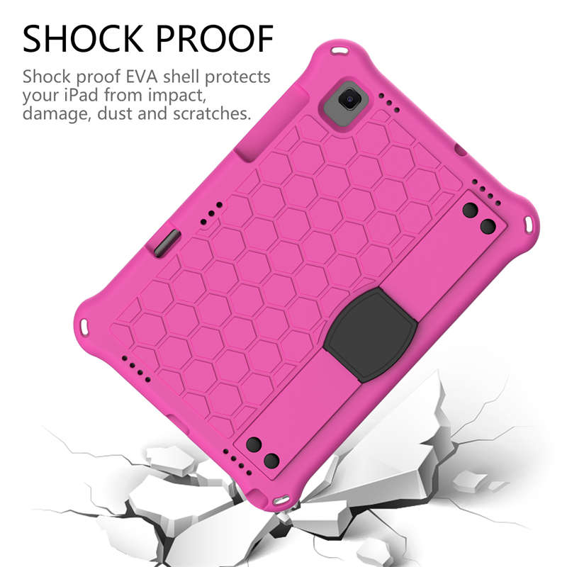 Hive SamSung Tablet Case For Sansung S6 10.5 (2019)/ S5E(2019)/Tab A7 (2020) Durable Stand Cover With Shoulder Strap-RoseBlack