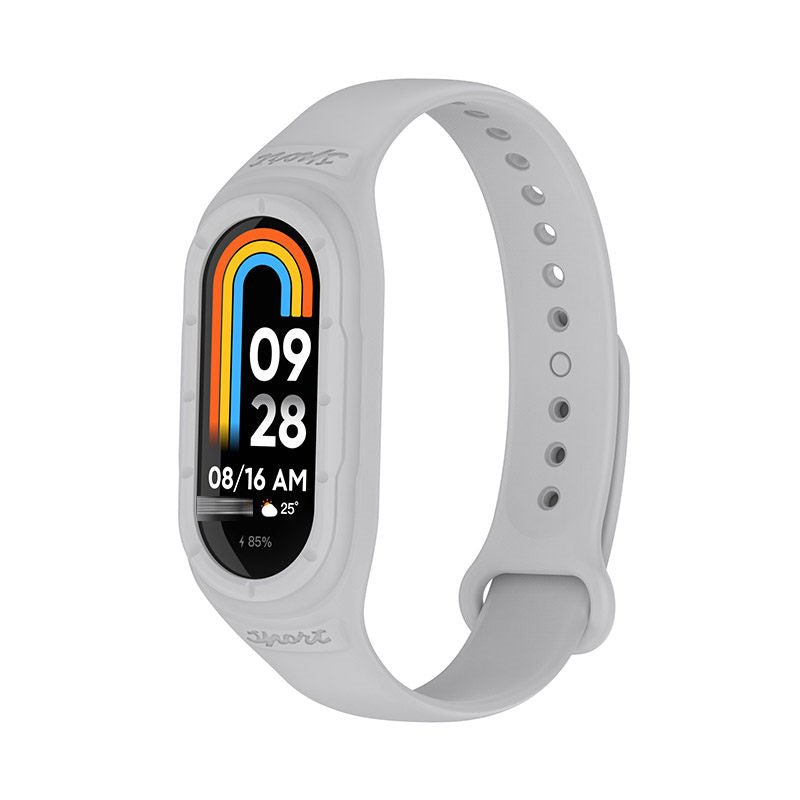 Silicone Watchband with Protective Case Shockproof for Mi 8 Watch-9