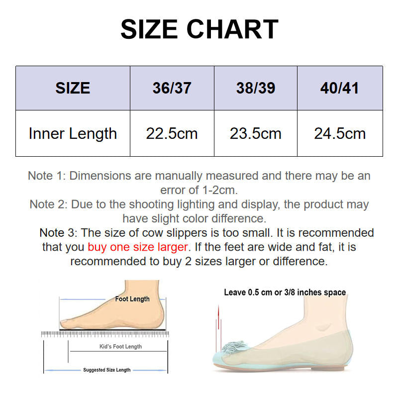 Cute Plush Cow Slippers for Women Anti-Slip Winter House Shoes