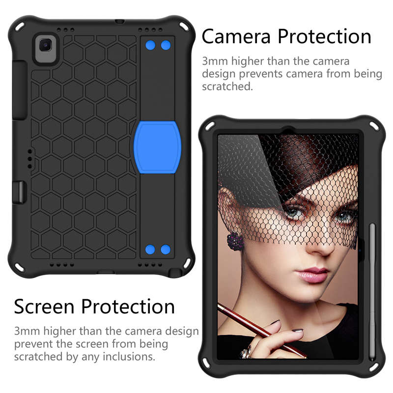 Hive SamSung Tablet Case For Sansung S6 10.5 (2019)/ S5E(2019)/Tab A7 (2020) Durable Stand Cover With Shoulder Strap-BlackBlue