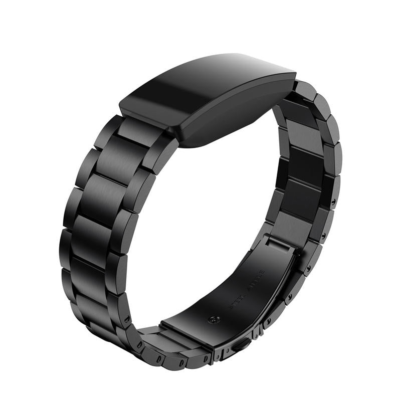16mm Stainless Steel Watch Band For Fitbit Inspire HR-Black