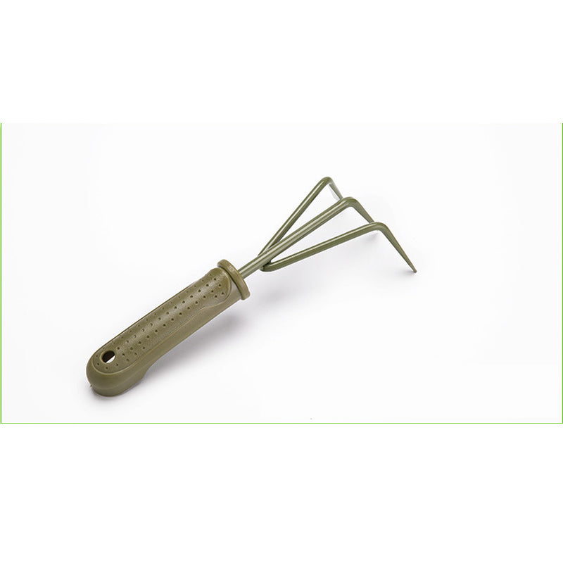 Home & Living27cm Gardening Three-Tine Rake Carbon Steel Garden Tool Lightweight Soft  Ergonomic Handle Grip Non-Slip