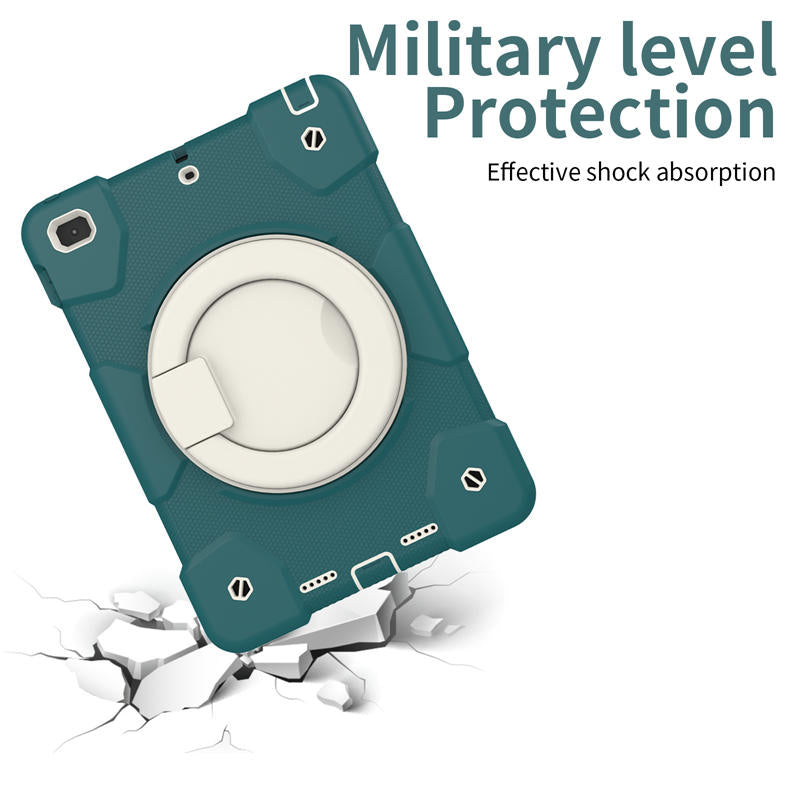 iPad Case For iPad 9.7/Air 2 with 360¡ãSwivel Stand-Blackish Green