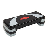 Home Rhythm Pedal Adjustable Workout Aerobic Stepper Step Platform Trainer-Gray