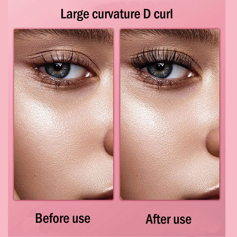 Russian Strip Lashes Reusable False Eyelashes Natural D Curl-MIX