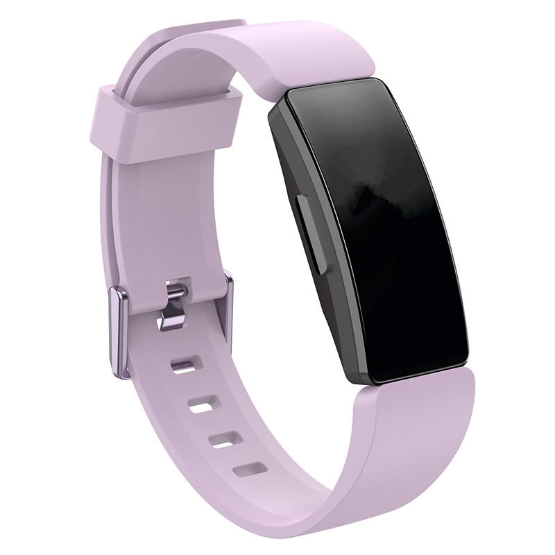 Soft Silicone Wristband Replacement Sports Watch Band For Fitbit Inspire/Inspire HR/ACE 2 -Light Purple
