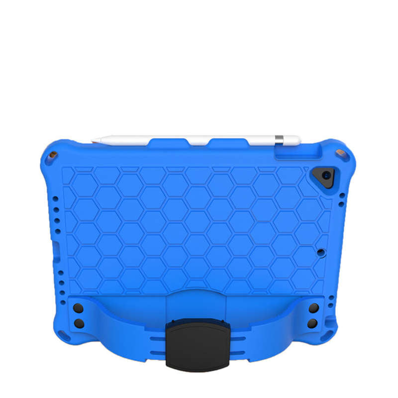 Hive iPad Case For iPad 5/6/Pro 9.7/iPad9.7 Durable Stand Cover With Shoulder Strap-BlueBlack