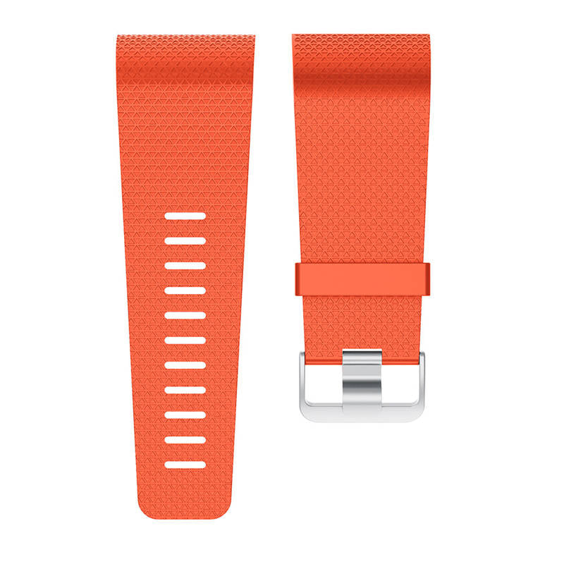 Soft Silicone Band For Fitbit Surge Smart Watch Replacement Accessories-Orange