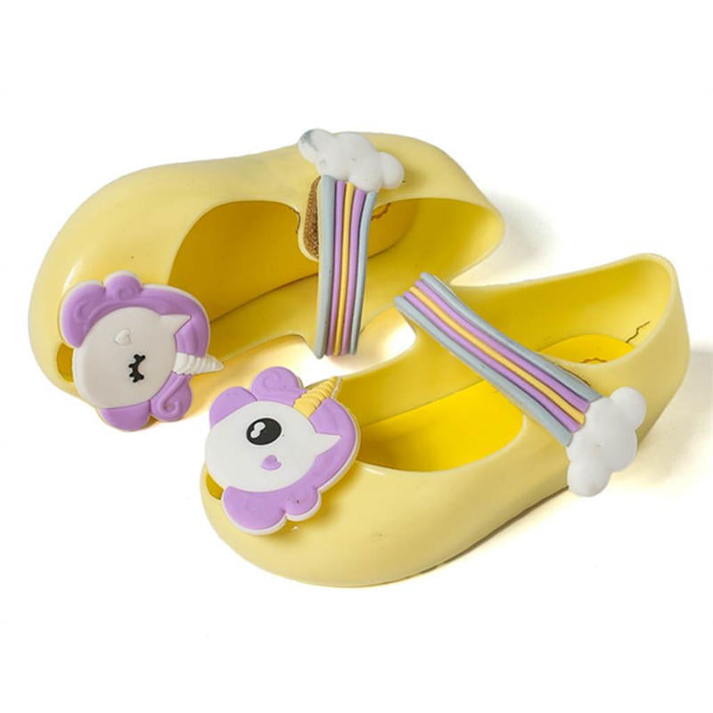Unicorn Mary Jane Flat for Girls Princess Party Cosplay Jelly Sandals