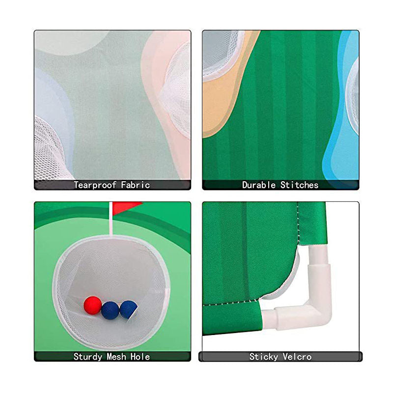 Backyard Golf Cornhole Game Including Board Straw Mat Ball Storage Bag for All Ages