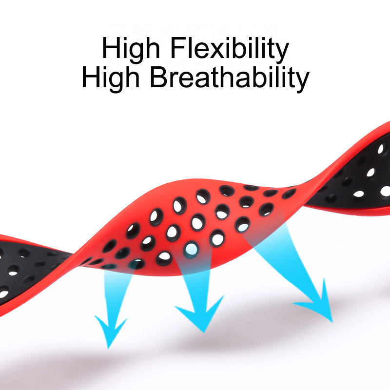 Sports Breathable Silicone Solo Loop Watchband for Apple Watch Series 6/5/4/3/2/1/SE-BlackGray