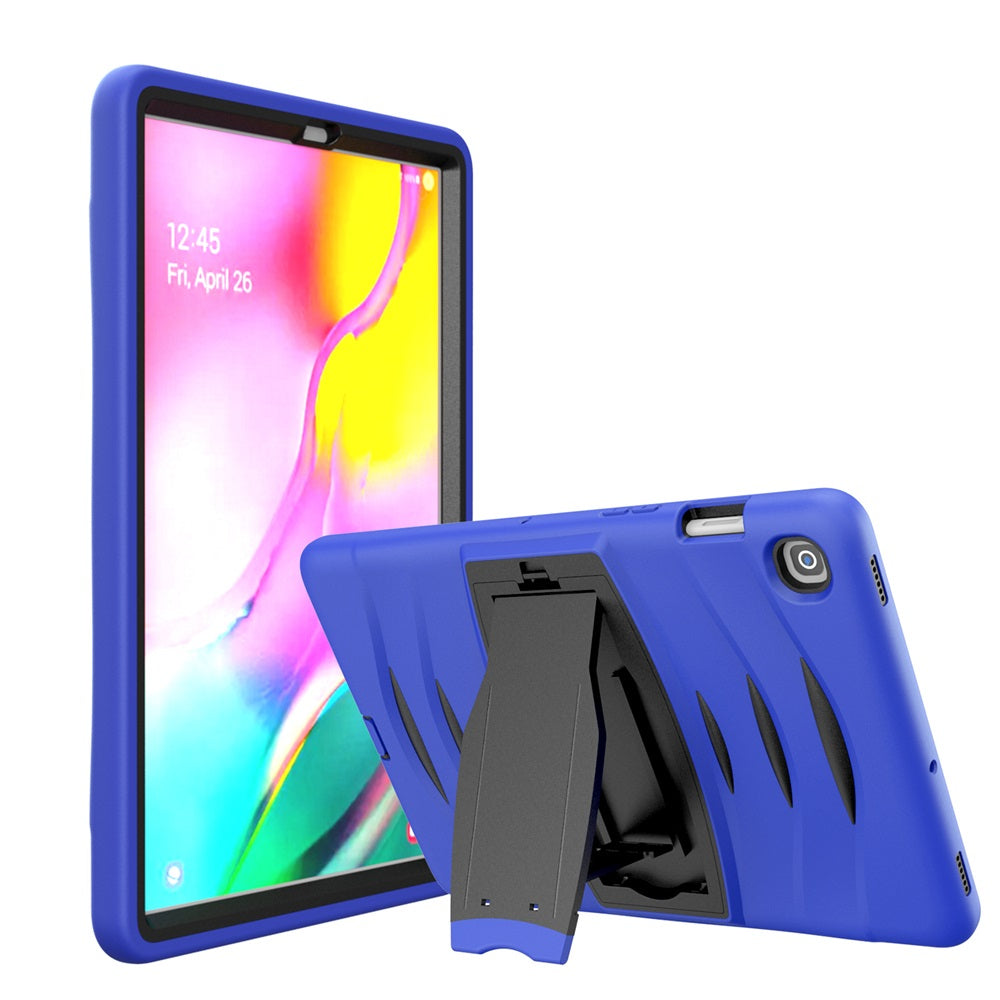 Shock Wave Kickstand Case Anti-Fall Protection For Samsung Tab S5E 10.5 T720/T725(2019)-Blue