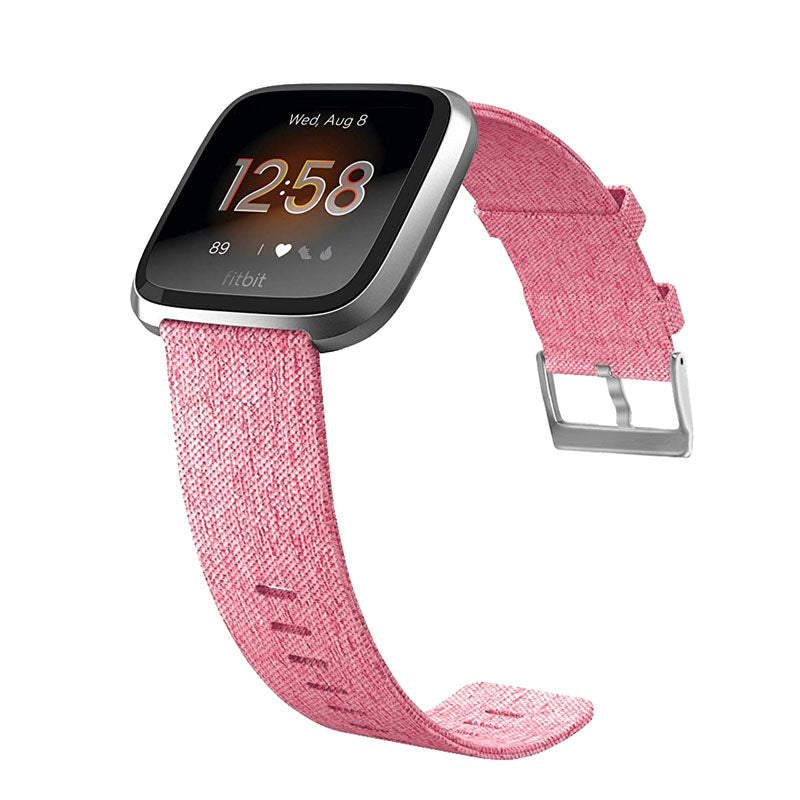 FB Watch Band Quick Release Replacement Wristband Breathable Strap For Fitbit Versa/Fitbit Versa 2/Fitbit Versa Lite For Women-Pink