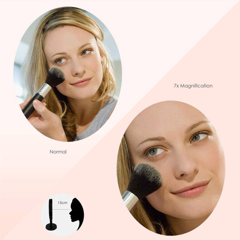 Home & LivingDouble Sided 1x/7x Magnification LED Makeup Mirror-White