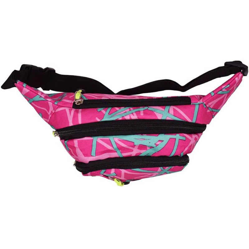 Fashion Waist Bag Casual Wallet with Adjustable Belt for Outdoor Events Running-Pink