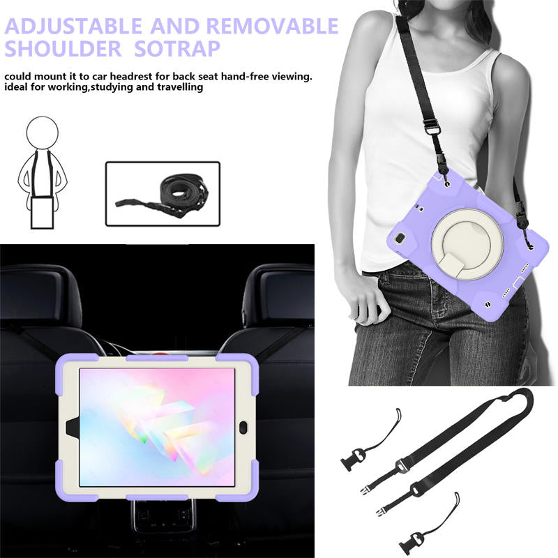 iPad Case For iPad 9.7/Air 2 with 360¡ãSwivel Stand-Taro Purple