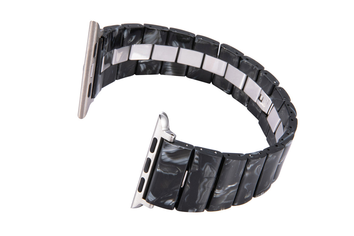 22mm Stainless Steel & Resin Quick Release Strap Wristband For Samsung Galaxy Watch/Huawei Watch - Color 03