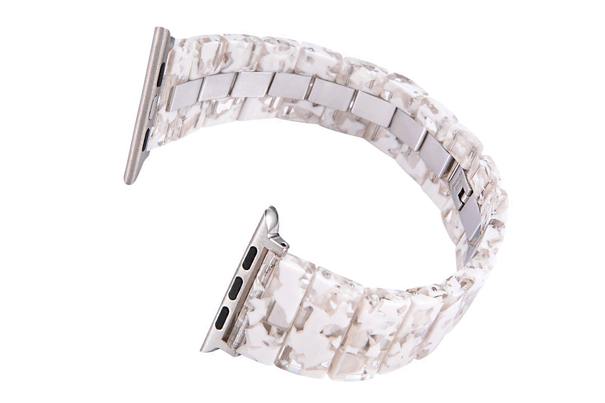 22mm Stainless Steel & Resin Quick Release Strap Wristband For Samsung Galaxy Watch/Huawei Watch - Color 08