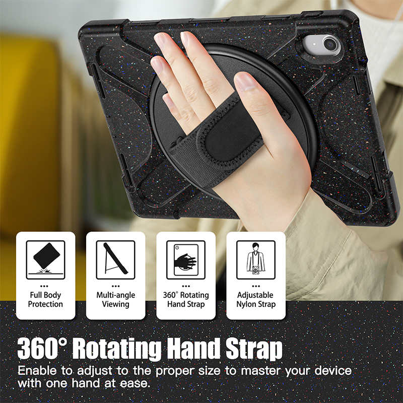 Full Body Protective Case with 360¡ã Rotate Hand Strap/Stand for iPad 10th Gen