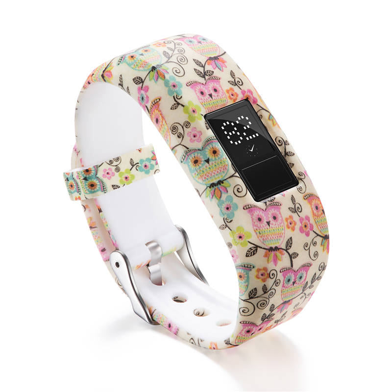 Compatible With Garmin Vivofit JR /Vivofit 3 Soft Silicone Colorful ReplacementWristbands-Color12