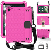 Hive iPad Case For iPad Pro/Air 10.5/iPad 10.2 Durable Stand Cover With Shoulder Strap-RoseBlack