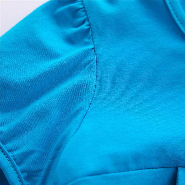Winter Cotton Toddler Girl Clothes Long Sleeve Girls Dresses For Kids-Light Blue