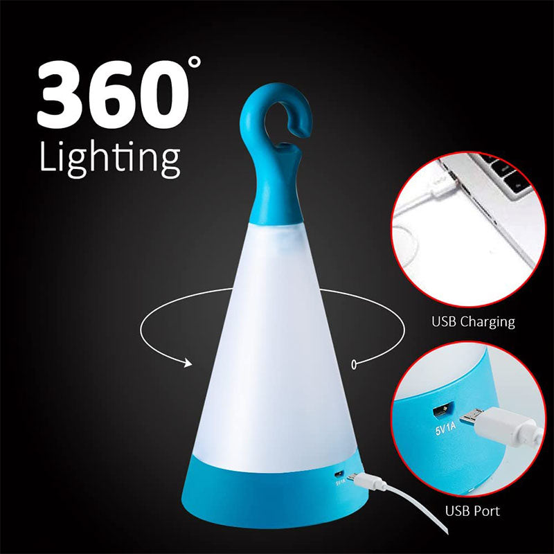Detachable Hook Lanterns Solar Powered Camping Lights for Fishing Emergency