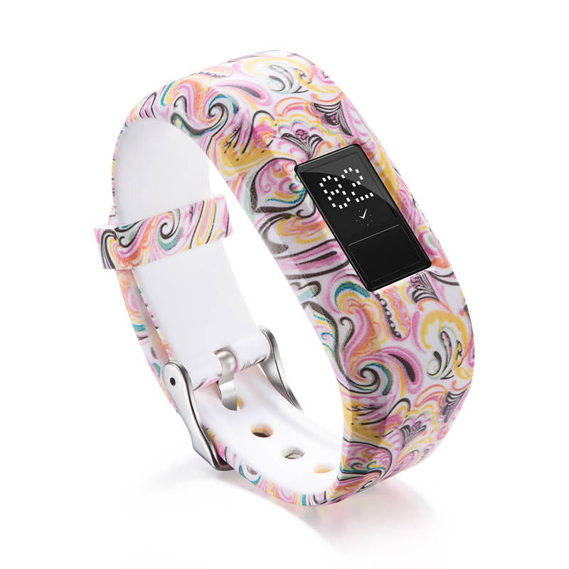 Compatible With Garmin Vivofit JR /Vivofit 3 Soft Silicone Colorful ReplacementWristbands-Color22
