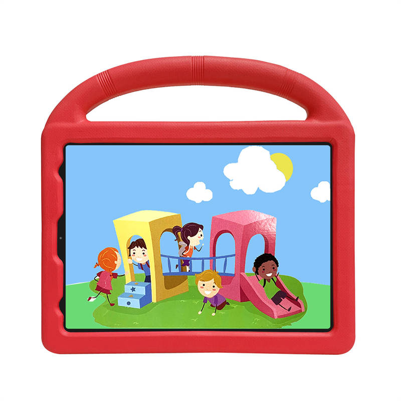 Wheel iPad Case For iPad Pro 11/Air4 10.9 inch Shockproof Stand Cover With Handle Stand-Red