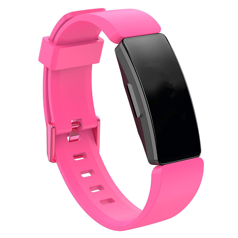 Soft Silicone Wristband Replacement Sports Watch Band For Fitbit Inspire/Inspire HR/ACE 2 -Pink