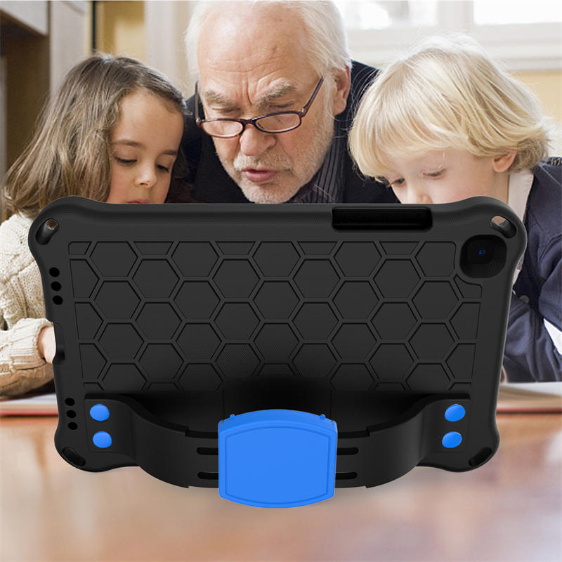 Hive SamSung Tab A 8.0 T380/T385/T387/T377/T330 Tablet Case Durable Stand Cover With Shoulder Strap-BlackBlue