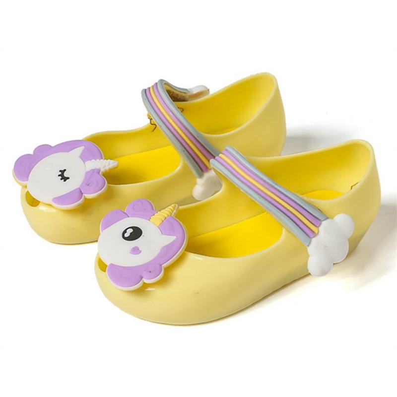 Unicorn Mary Jane Flat for Girls Princess Party Cosplay Jelly Sandals