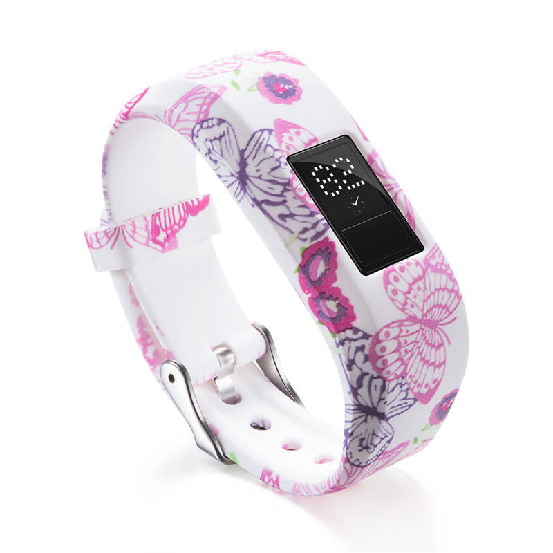 Compatible With Garmin Vivofit JR /Vivofit 3 Soft Silicone Colorful ReplacementWristbands-Color9