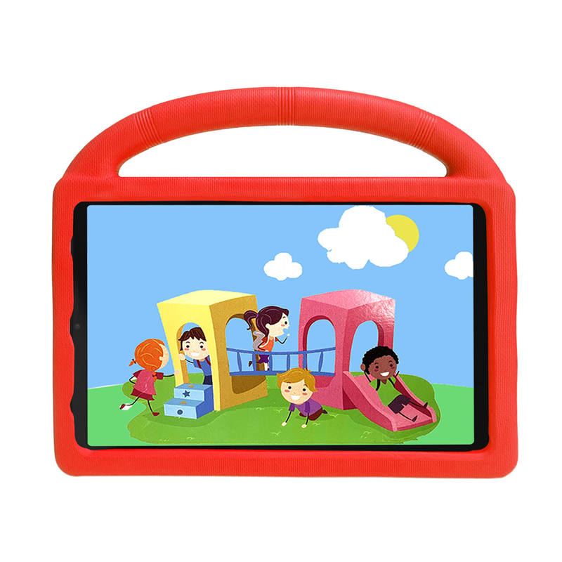 Wheel Samsung Tablet Case For Tab A 10.1 T510/T515(2019) Shockproof Stand Cover With Handle Stand-Red