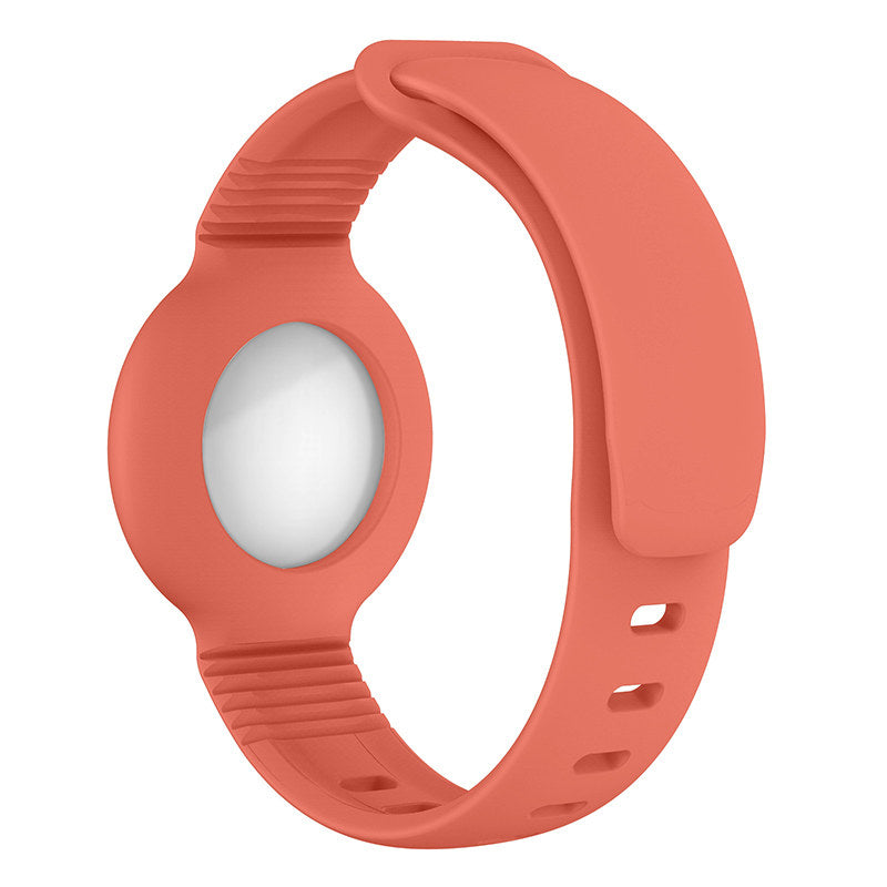 Apple Airtags Watch Strap Silicone Protective Sleeve-Grapefruit
