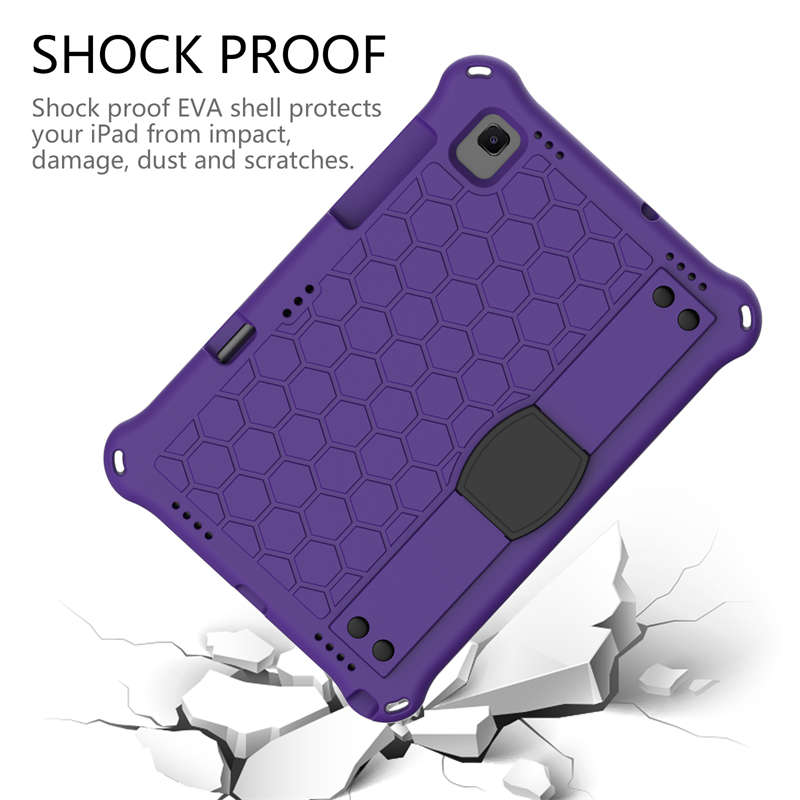 Hive SamSung Tablet Case For Sansung S6 10.5 (2019)/ S5E(2019)/Tab A7 (2020) Durable Stand Cover With Shoulder Strap-PurpleBlack