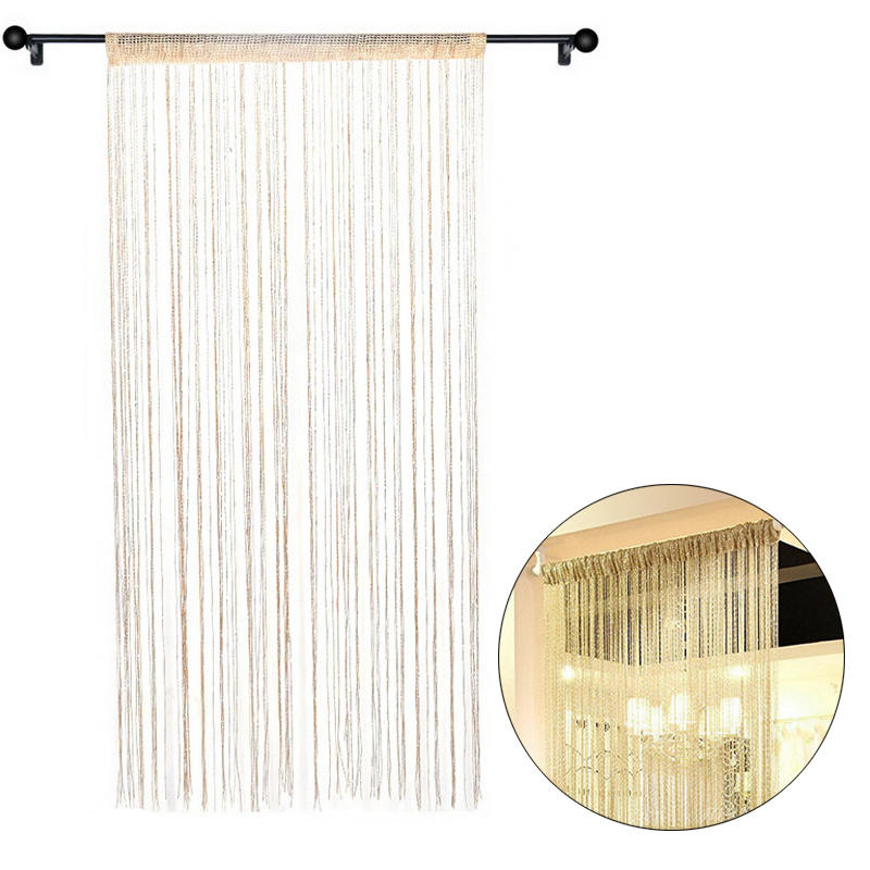 Home Decor Sequin Curtain for Doorway 37x79 inch Hanging-Champagne