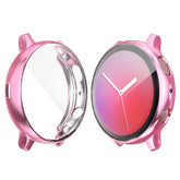 Full Coverage TPU Screen Protective Cover For Samsung Galaxy Watch Active 2 40 44mm-Pink