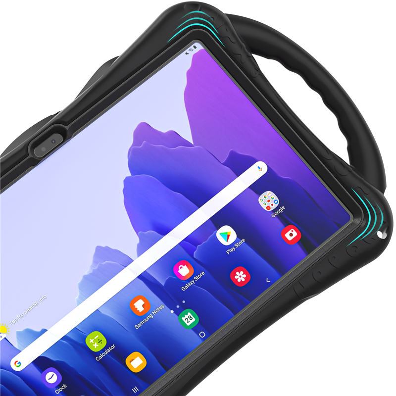 CatA Samsung Tablet for Tab A7 10.4 T500/T505/T507/T505N Built-in Handle Stand With a Strap-Black Green