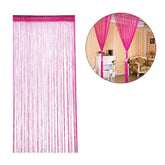 Home Decor Sequin Curtain for Doorway 37x79 inch Hanging-Rosered