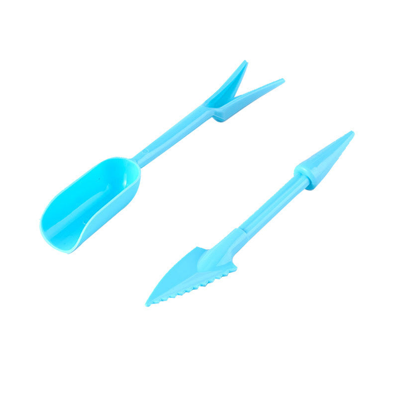 Home & Living2 Packs Succulent Transplanting Miniature Fairy Planting Mini Garden Hand Tools Set for Gardening Plant Care -Blue