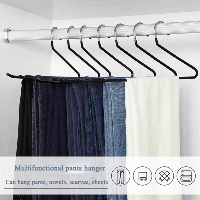 20 Pcs Trousers Pants Hangers Strong and Durable Space Saving Storage Hangers