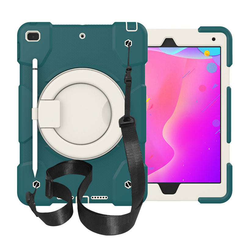 iPad Case For iPad 10.2 with 360¡ãSwivel Stand-Blackish Green