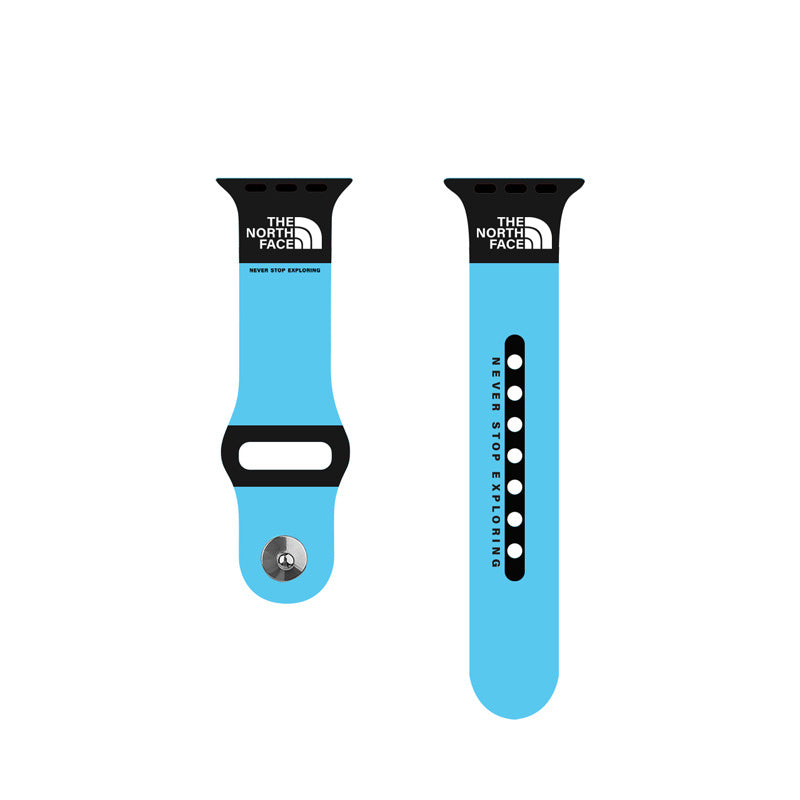 Sports Band Soft Silicone Breathable Waterproof for Apple Watch-Blue
