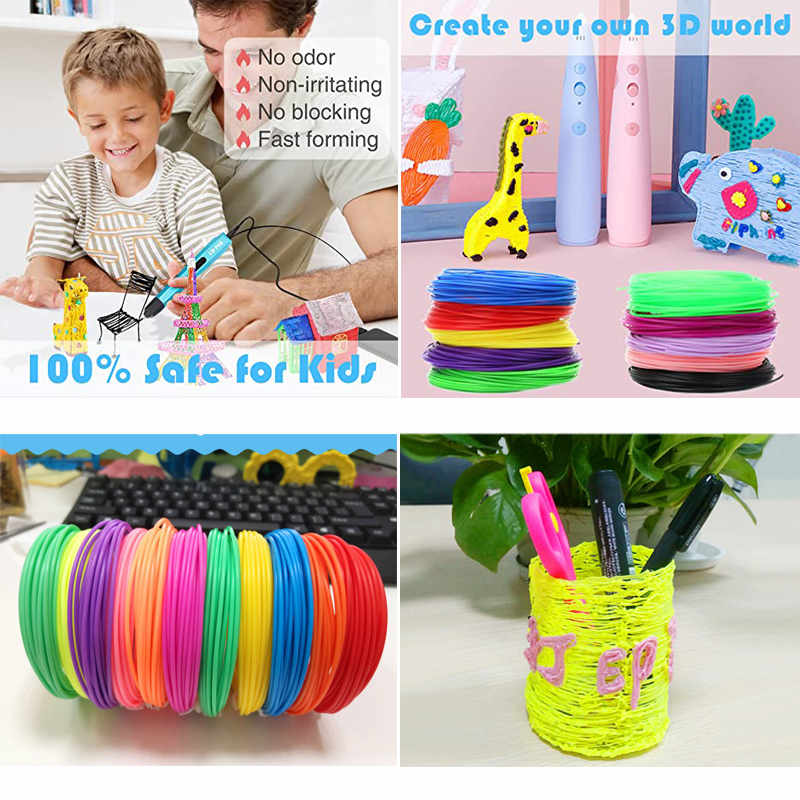 3D Printing Pen PCL Filament 1.75mm Each Color 5m Random Color