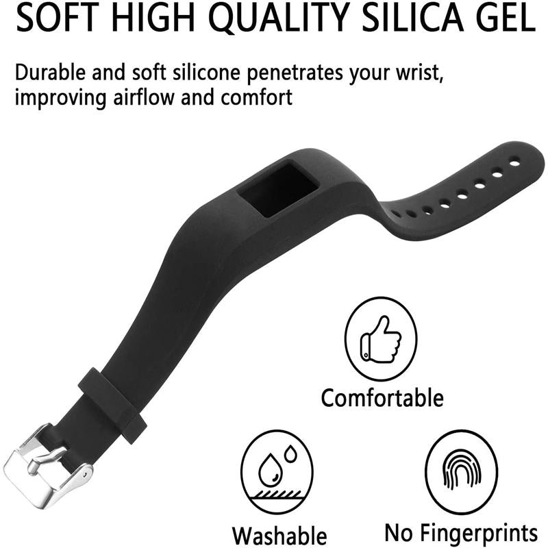 Silicone Replacement Watch Band For Garmin Vivofit 3-White