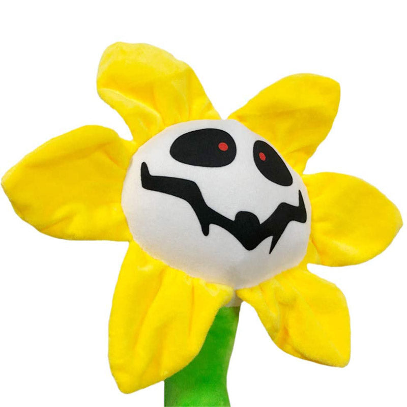 Undertale Series of Creative Dolls Birthday Halloween Fear Stuffed Animals Gifts-Orange Skeleton-Sunflower